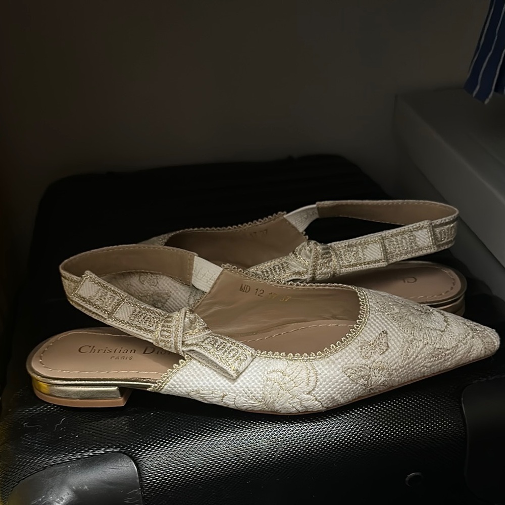 Dior Women's Cream Flats